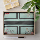 Rode rozen betegelde decoupage tissuepapier (Geschenk)