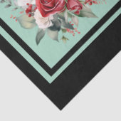 Rode rozen betegelde decoupage tissuepapier (Detail)