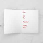 Rode Rozen Biker, Motorfiets Huwelijkskaart Produc (Binnen)