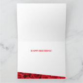 Rode rozen Birthday Kaart (Binnen)