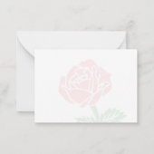 Rode Rozen Blanco Notitiekaartje (Achterkant)
