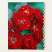 Rode rozen Bleke groene bladeren Planner (Achterkant)