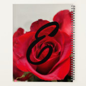 Rode Rozen Bloem Foto Planner (Achterkant)