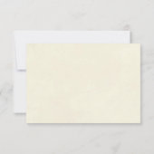 Rode rozen bloem ivoren trouw RSVP antwoordkaart (Achterkant)