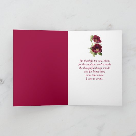  rode rozen Bloem Moederdag Kaart