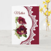  rode rozen Bloem Moederdag Kaart (Gele Bloem)