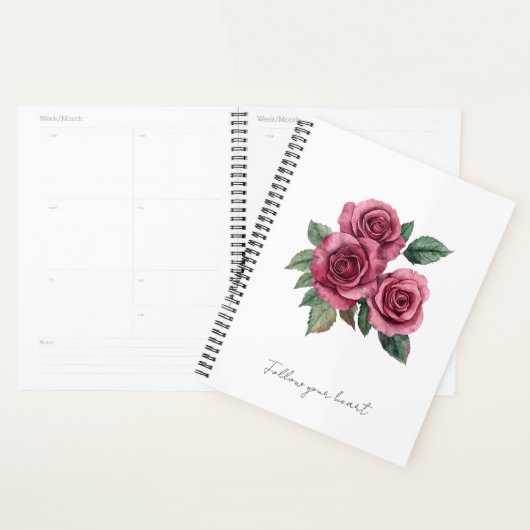 Rode Rozen Bloem Planner (Display)