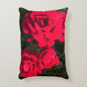 Rode Rozen Bloemen  Accent Kussen (Voorkant(Verticaal))