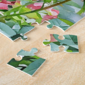 Rode Rozen Bloemen Bloemstuk Tuin Kunst Puzzel (Zijkant)