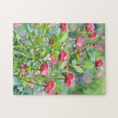 Rode Rozen Bloemen Bloemstuk Tuin Kunst Puzzel (Horizontaal)