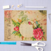 rode rozen bloemen Franse Tissuepapier (Craft)