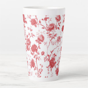 Rode Rozen Bloemen Latte Mok