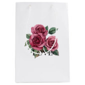 Rode Rozen Bloemen Liefde Medium Cadeauzakje (Voorkant)