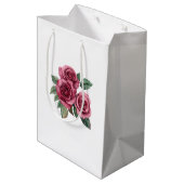 Rode Rozen Bloemen Liefde Medium Cadeauzakje (Achterkant Gekanteld)