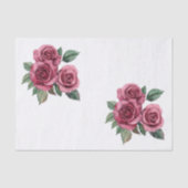 Rode Rozen Bloemen Liefde Tissuepapier (Voorkant)
