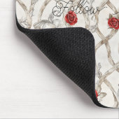 Rode Rozen Bloemen Muismat (Hoek)