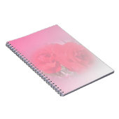 rode rozen bloemen notitieboek (Rechterzijde)