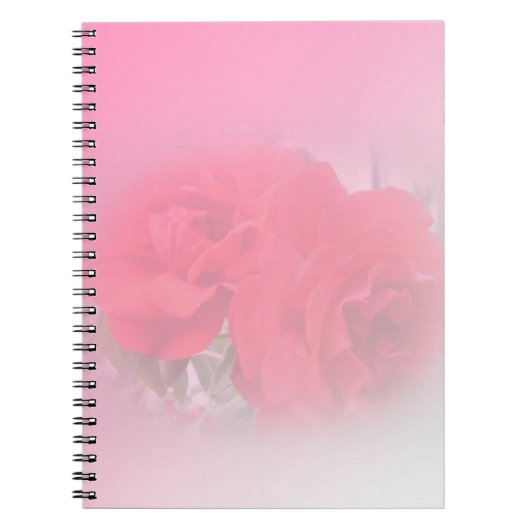 rode rozen bloemen notitieboek (Voorkant)