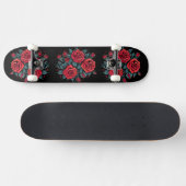 Rode Rozen Bloemen Persoonlijk Skateboard (Horizontaal)
