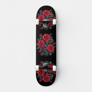 Rode Rozen Bloemen Persoonlijk Skateboard