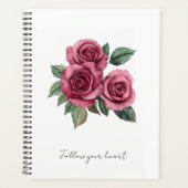 Rode Rozen Bloemen Planner (Voorkant)