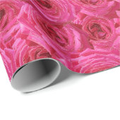 Rode rozen, bloemen, rood, liefde cadeaupapier (Rol Hoek)