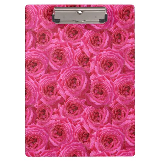 Rode rozen, bloemen, rood, liefde klembord (Voorkant)