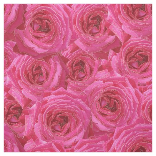 Rode rozen, bloemen, rood, liefde stof (Swatch)