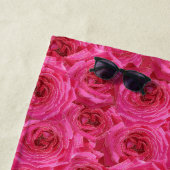 Rode rozen, bloemen, rood, liefde strandlaken (In situ)