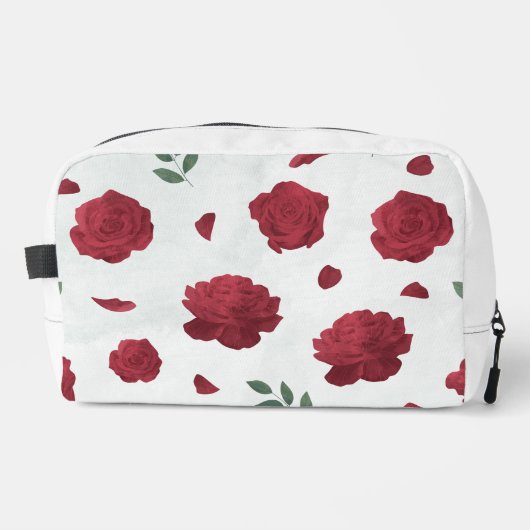 Rode Rozen Bloemendruk Cut Sew Tas (Voorkant)