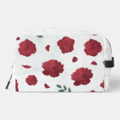Rode Rozen Bloemendruk Cut Sew Tas (Achterkant)