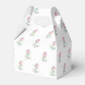 Rode rozen, bloemenmotief, Rozen Bedankdoosjes (Achterkant)