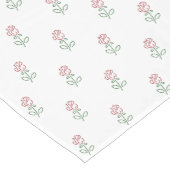 Rode rozen, bloemenmotief, Rozen Korte Tafelloper (Hoek)