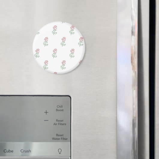 Rode rozen, bloemenmotief, Rozen Magneet (Insitu (Koelkast))