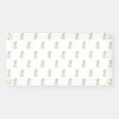 Rode rozen, bloemenmotief, Rozen Spandoek (Horizontaal)