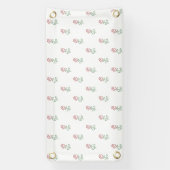 Rode rozen, bloemenmotief, Rozen Spandoek (Verticaal)