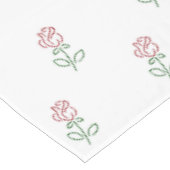 Rode rozen, bloemenmotief, Rozen Tafelkleed (Gekanteld)