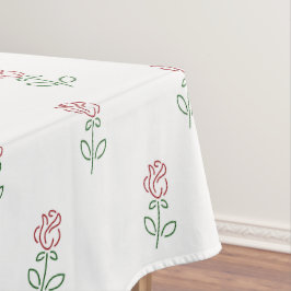 Rode rozen, bloemenmotief, Rozen Tafelkleed