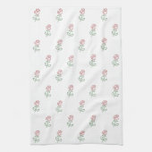 Rode rozen, bloemenmotief, Rozen Theedoek (Verticaal)