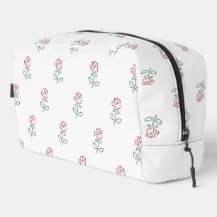 Rode rozen, bloemenmotief, Rozen Toilettasje