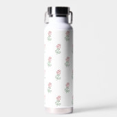 Rode rozen, bloemenmotief, Rozen Waterfles (Voorkant)