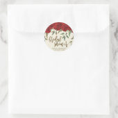 rode rozen bloemenvrijgezellenfeest sticker gunste (Tas)