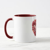 Rode Rozen Bloemhart Mok (Links)