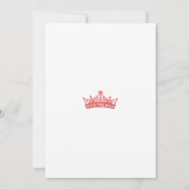 Rode Rozen Bloemige Quinceanera Uitnodiging (Achterkant)