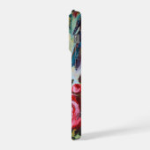 Rode Rozen Bloempatroon iPhone Hoesje 15 Pro Case (Linkerkant)