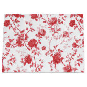 Rode Rozen Bloemrijke Bruidsdouche Groot Cadeauzakje (Voorkant)