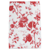 Rode Rozen Bloemrijke Bruidsdouche Medium Cadeauzakje (Achterkant)