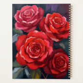 Rode Rozen Bloemschildering in Waterverf Planner (Achterkant)