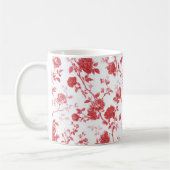 Rode Rozen Bloemstuk Koffiemok (Links)