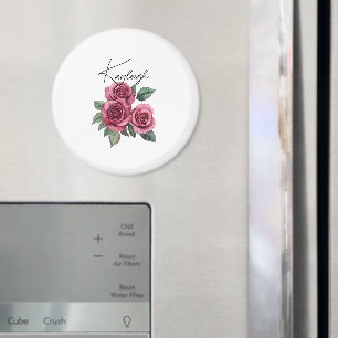 Rode Rozen Bloemstuk Persoonlijk Magneet